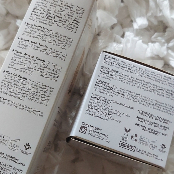 SKIN&CO Roma Truffle Face Gommage Exfoliant & Eye Concentrate Se - Picture 5 of 9